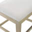 Solaria Upholstered Stool with Solid Wood Frame-70468094