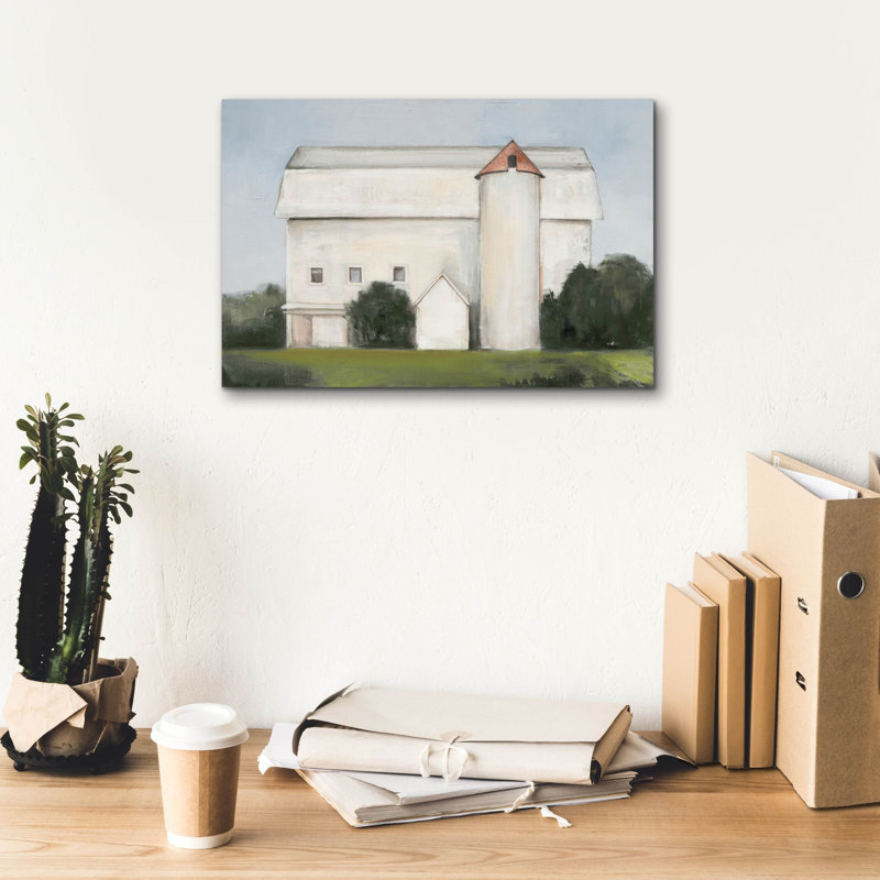 "Gracie Oaks" On The Farm Light "par Julia Purinton, art mural sur toile, H 12 po x l 18 po x P 0,75 po