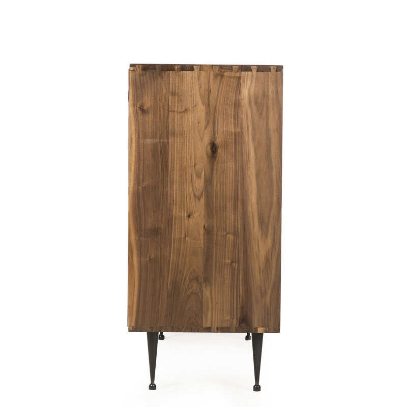 Thomas Bina Solid Wood Accent Cabinet, Brown