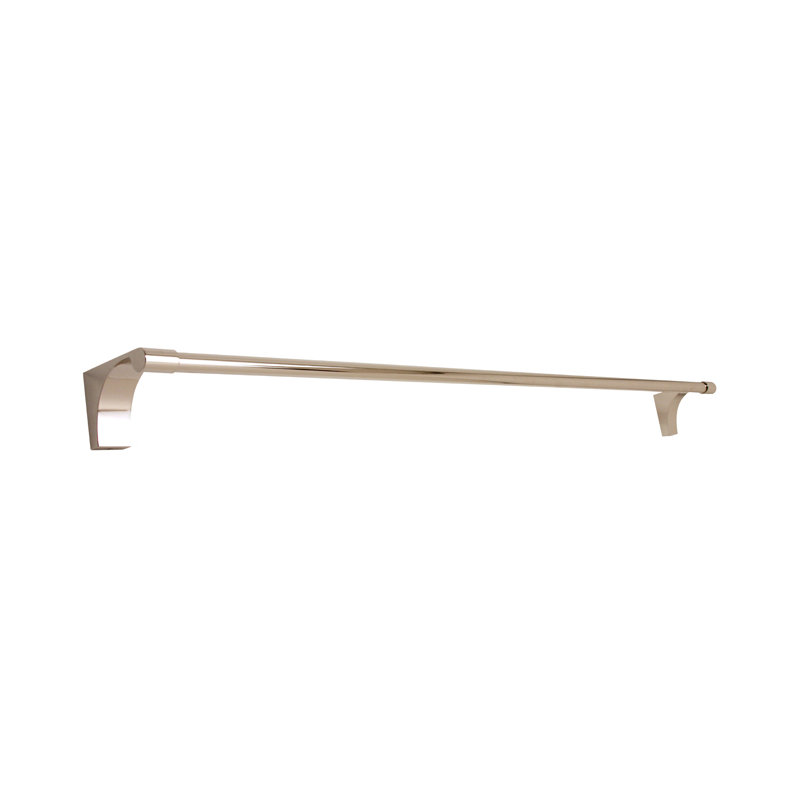 Luna Wall Mounted Towel Bar, Polished Nickel