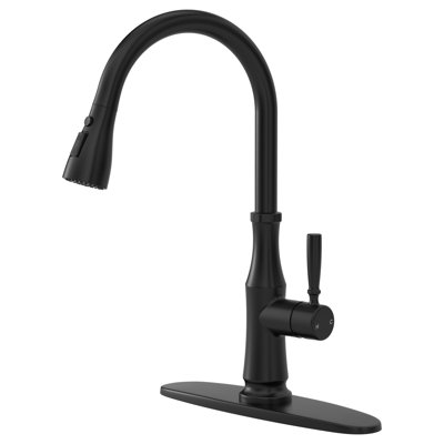 Pull Down Sprayer Kitchen Sink Faucet, Single Handle Kitchen Faucet