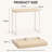31.5'' Folding Computer Desk, Space-Saving Design