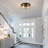Alixandra 2-Light Flush Mount Ceiling Light With Clear Hammered Glass-295452041-295452040