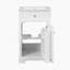Meuble-lavabo de 20 po avec lavabo, armoire de salle de bain avec porte à fermeture douce, support de rangement et tablette réglable, blanc (ancien numéro de référence: WF531249AAK)