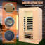 KISRAIS Indoor Sauna 2-Person Low EMF FAR Infrared Sauna With 2 LED Reading Lights, Bluetooth Speakers | Personal Indoor Dry Heat Sauna For Home & Gym – Made From Canadian Hemlock