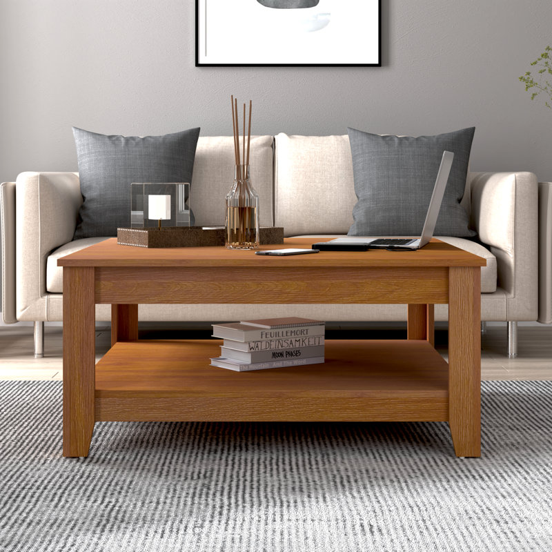 Weddel Basilico Coffee Table with Storage, Noyer ambré