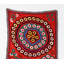 Décoration murale rouge 45 x 87 po. Suspension en soie brodée. Housse de table Needlework. Tapisserie rétro