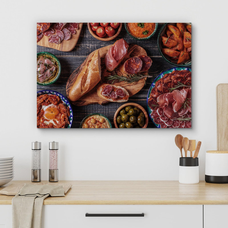 Charcuterie charcuterie, cuisine, cuisine, nourriture, photographie, art moderne, décoration murale, H 12 po x l 18 po