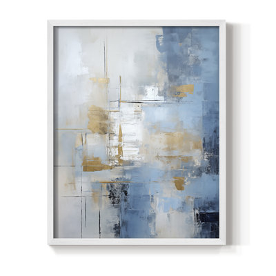 Série ABSTRACT Dxxxi - reproduction encadrée de qualité supérieure - prête à être accrochée - aucun clou requis