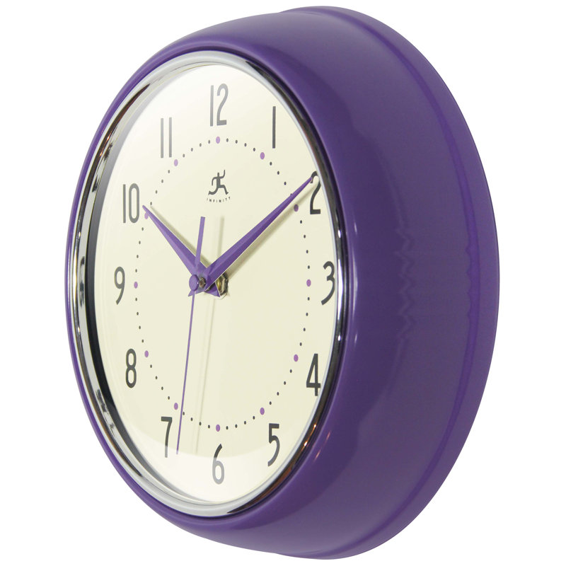 Horloge murale Desdra, Petit, Mauve