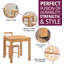2 - Person Solid Oak Dining Set-91486987