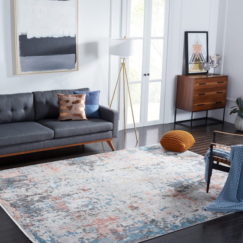 Mesa Shivan Performance Abstract Rug, Rectangle 4' x 6'