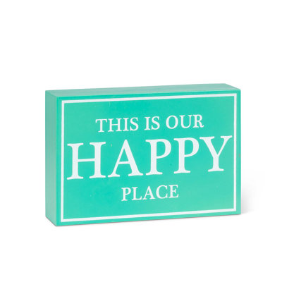 «This is Our Happy Place Block»