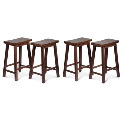 Solid Wood Counter Stool with Solid Wood Frame