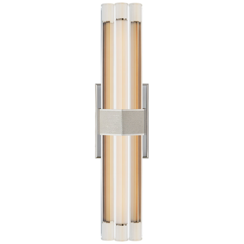 Fascio 1 - Light LED Armed Sconce, Polished Nickel