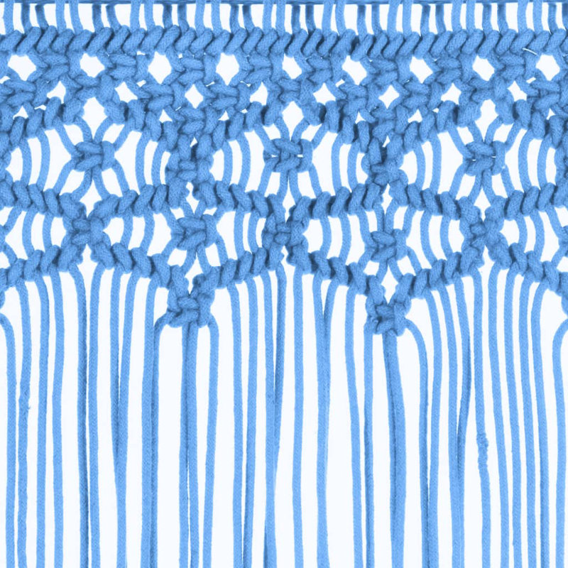 Lasater Sheer Curtain Single Panel, Blue