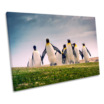 Happy Penguins - Wrapped Canvas Print