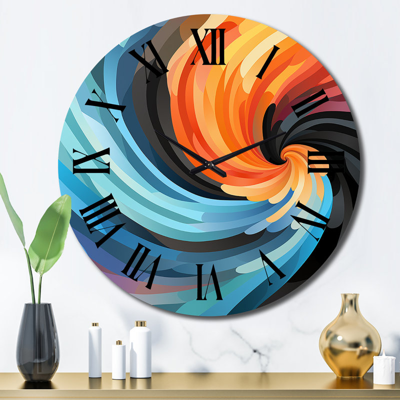 Daleen - Horloge murale abstraite, Grand