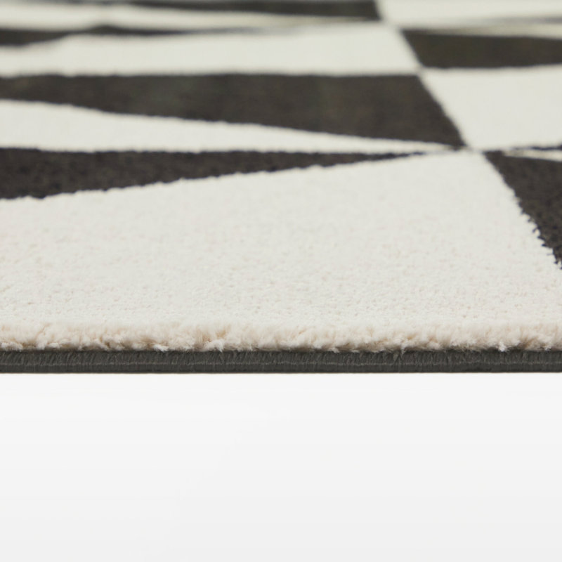 Tapis gris anthracite moderne Hailsham, Rectangle 5 pi 3 po x 7 pi