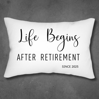Personalized Retirement Pillow Funny Retirement Gift