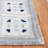 Cruz Hand Tufted Wool/Viscose Oriental Rug in Ivory Blue-2080375960