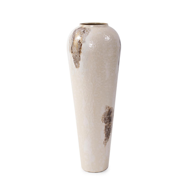 Petrini Tuscan Large Torpedo Iron Vase, 27" H x 9" W x 9" D