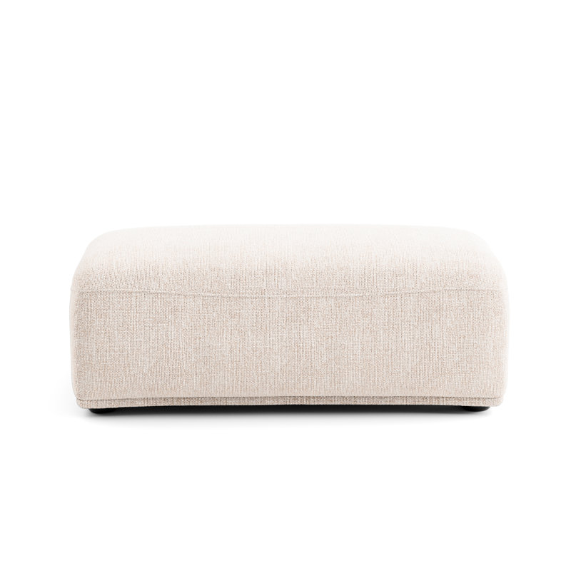Aukeem Upholstered Ottoman, Brown Chenille