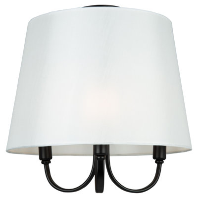Linen Semi Flush Mount