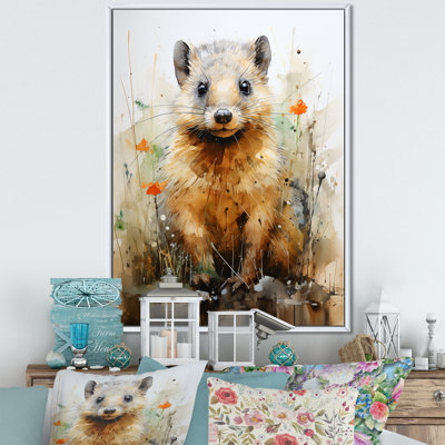 Rêves de castor surréaux sur toile