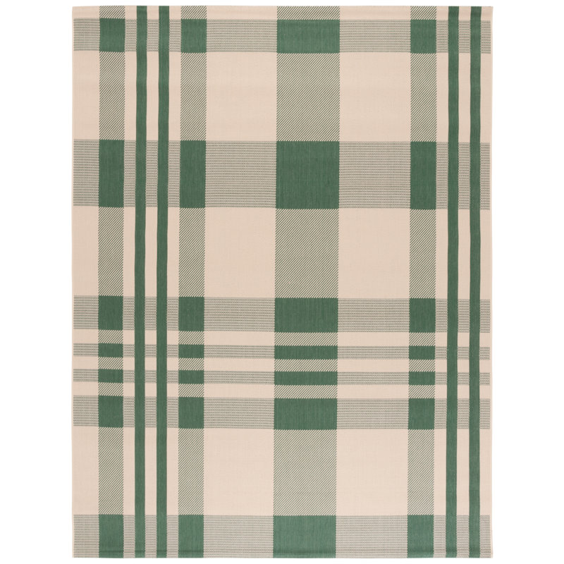 Andreya Performance Plaid Indoor/Outdoor Area Rug, Rectangle 8' x 10'