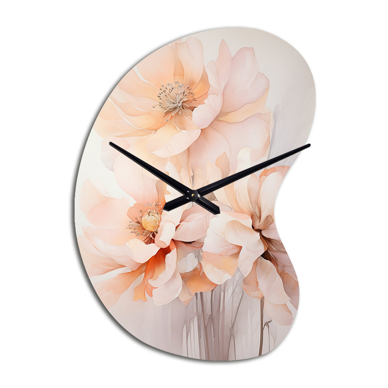 Horloge murale asymétrique en métal Dariah, Grand