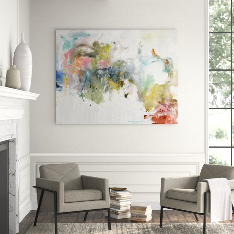 Tropical Zest Print by Emma Brooks, 40" H x 52" W x 1.5'' D, Image Brush Gel