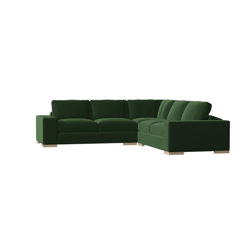 Canapé modulaire Brann de 120 po de largeur Brann, Naturel, Émeraude