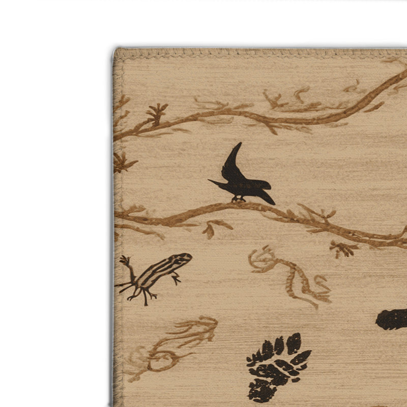 Tapis beige d'intérieur et d'extérieur Nature, Rectangulaire 2 pi x 3 pi