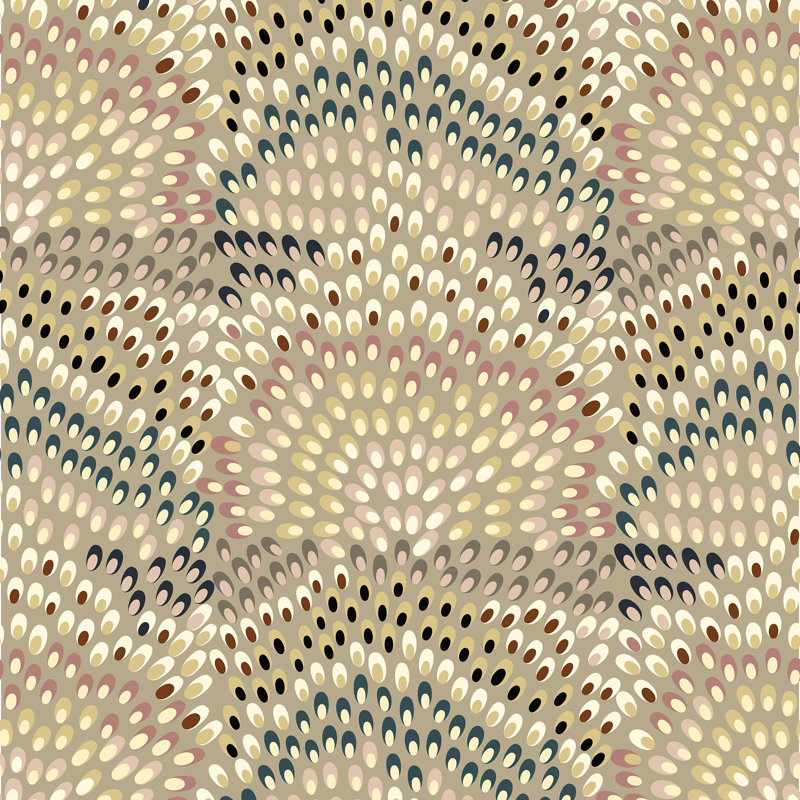 Papier peint Jandaya High Desert, Bleu, Papier