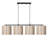 Modern Chandelier with Metal Body, Cream, Adjustable Height 47.2 x 9.8 inches | 4 x E27 Max 40W | Ideal for Glam & Scandinavian Décor | Includes Setup Instructions, IP20 Rating, Elegant Design-381654685