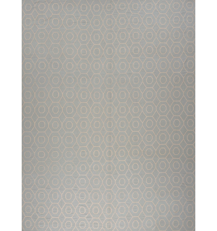 Geometric Area Rug in Dark Gray
