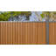 Ensemble de clôture d'intimité moderne composite WPC, 12 lattes et 1 poteau horizontal en aluminium, une section-139010546