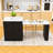 Stylish Kitchen Island with Extendable Countertop, Power Outlets, Ample Storage and Open Shelving-1570914278
