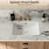 Los Flexi 22" x 16" Undermount Bathroom Sink Rectangular, White Ceramic Vanity Sink with Overflow