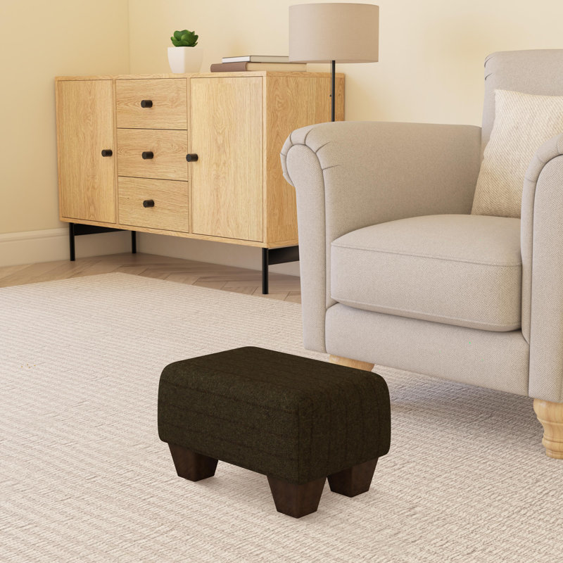 Manufactured Wood Accent Stool, Cyprus Green, Mahogany Wood