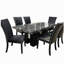 Chaise de salle à manger noire JHOANNA (ensemble de 2)
