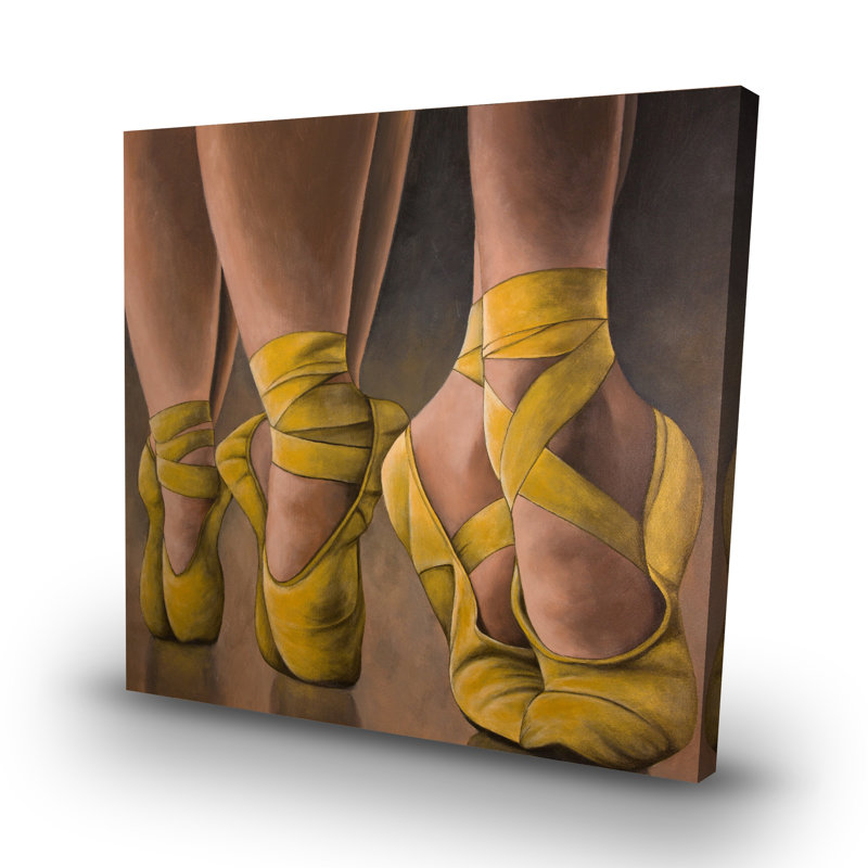 Synchronized ballerinas - 32"x32" art on canvas