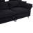 Corduroy Deep Seat Sectional Sofa, Comfortable Cloud Sofa with Ottomans-830614298