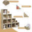 Hegwood 120cm H x 120cm W Step Bookcase-2022579054