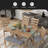 Larangera 6 - Person Trestle Dining Set-1279700219