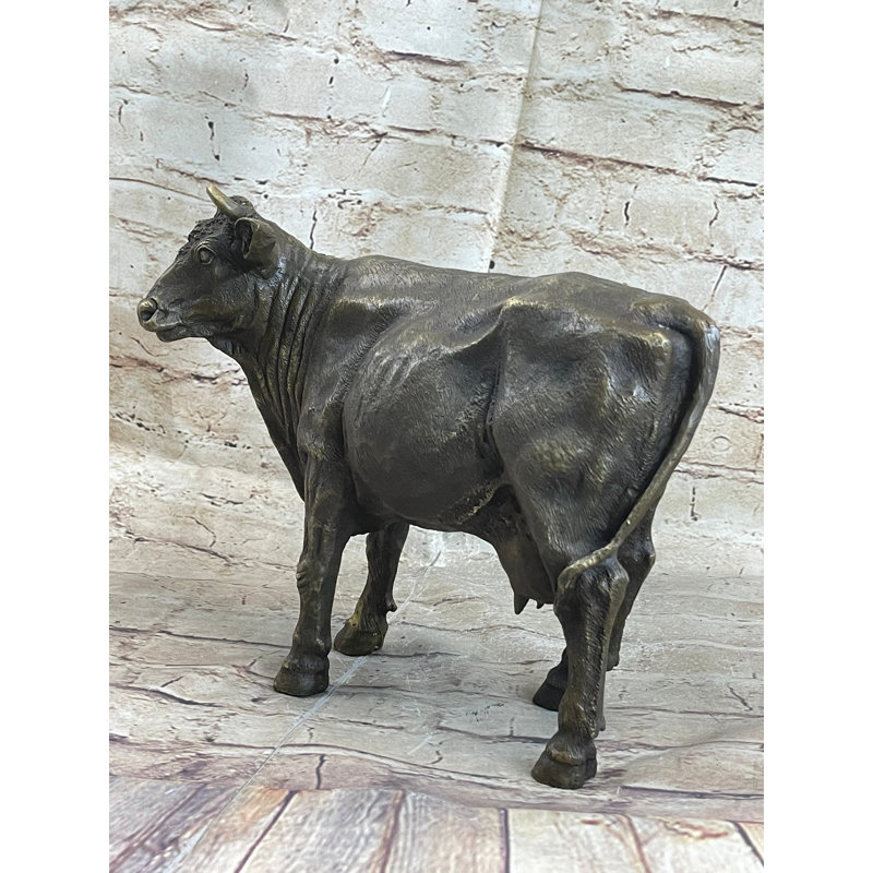 Statue de vache en bronze Arendt