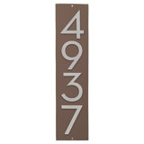 Floating Modern 3" Number Vertical Address Plaque (4 Digits)