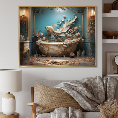 Bathroom Art Deco I - Bath & Laundry Canvas Art Print