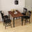 Dining Table Set Mid Century Modern Small Saving Space Dining Table Set-130975371-130975368